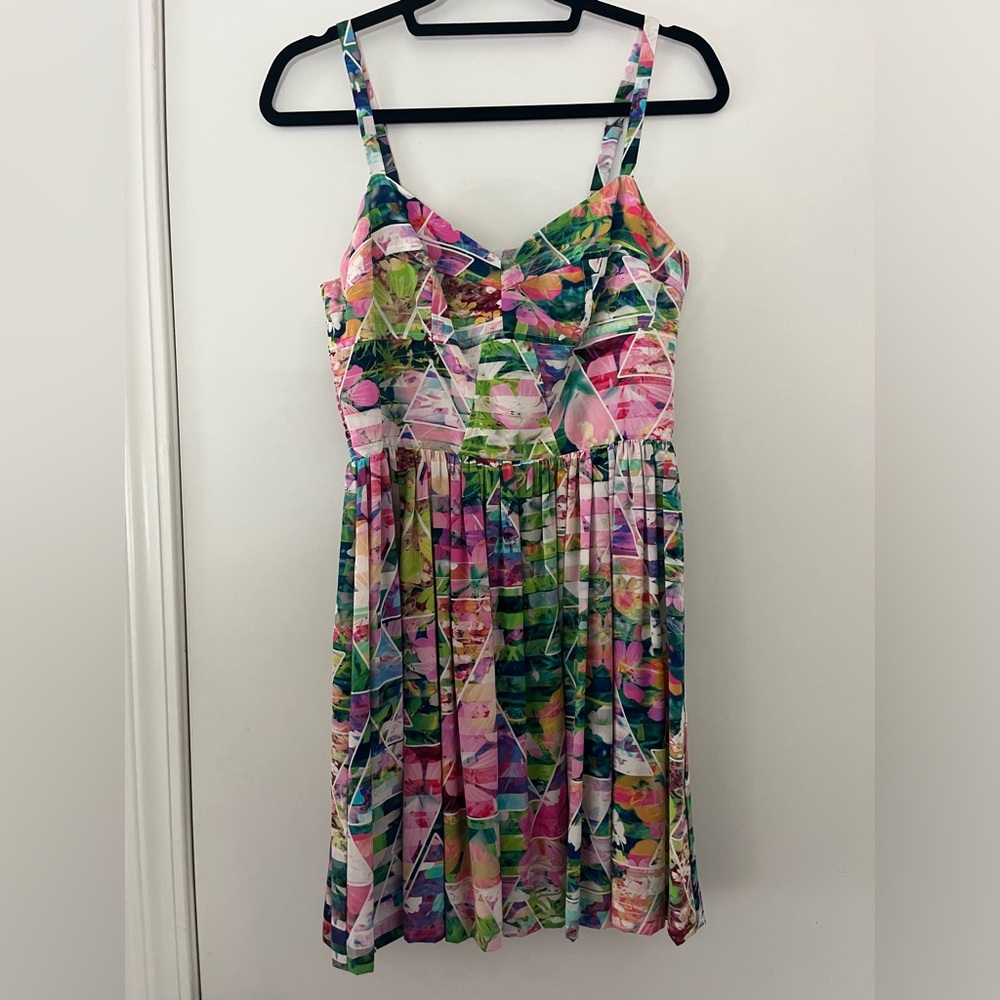 Amanda Uprichard Floral Silk Mini Dress